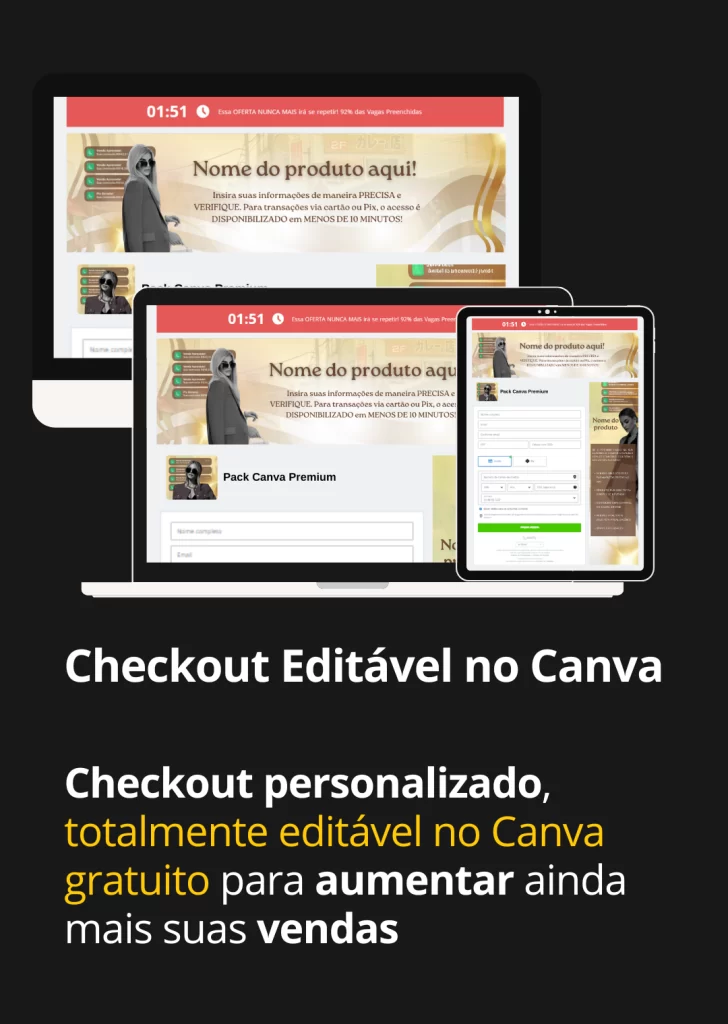 checkout personalisado na plataforma de vendas